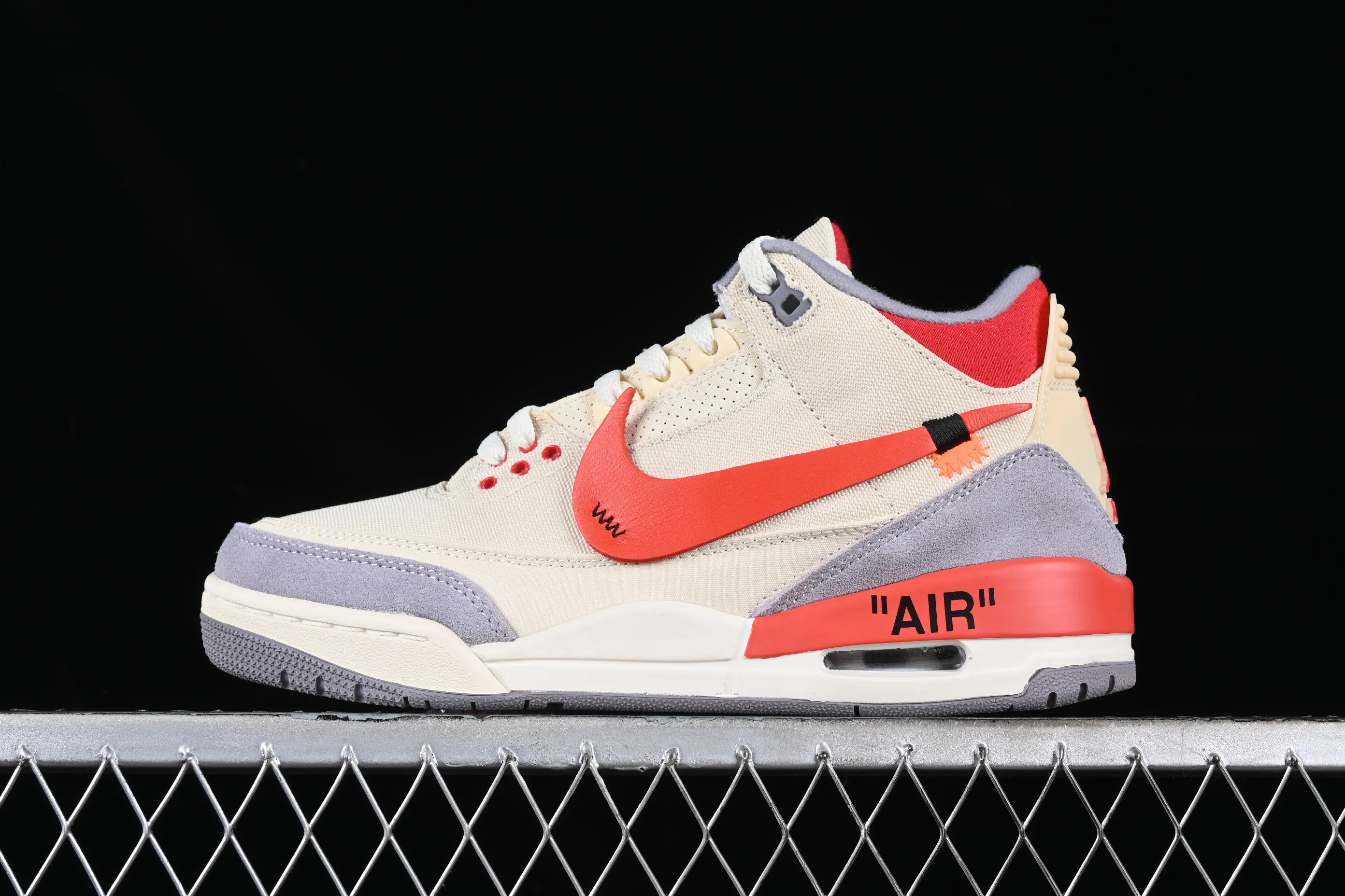 All categories Air Jordan Jordan series basketball shoes Air Jordan 3 Air Jordan 3 "Co-Branding" AJ3 Joe 3 cement gray canvas deconstruction DH7139-002